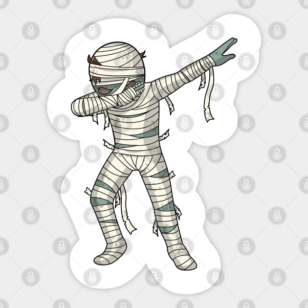 Dabbing Mummy Halloween Dab Dance Pose Sticker by ghsp